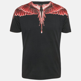 Marcelo Burlon: Чёрная футболка  Wings