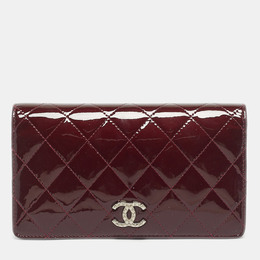 Chanel: Бордовый кошелёк 