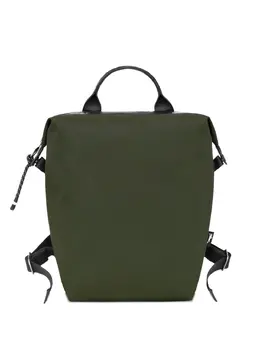 Longchamp: Зелёный рюкзак 