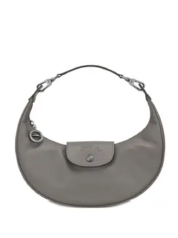 Longchamp: Серебристая сумка  Le Pliage