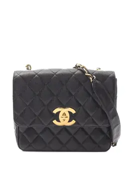 CHANEL Pre-Owned: Чёрная сумка 