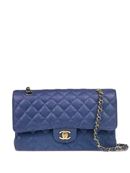 CHANEL Pre-Owned: Голубая сумка 
