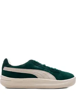 PUMA: Зелёные кроссовки  Suede