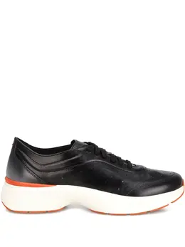 Santoni: Чёрные кроссовки 
