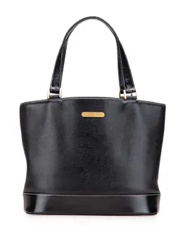 Burberry Pre-Owned: Чёрная сумка-шоппер 