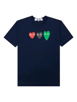 Comme Des Garcons Play: Футболка  Heart с принтом