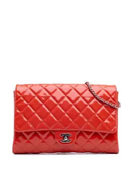 CHANEL Pre-Owned: Красный клатч 