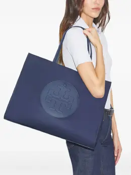 Tory Burch: Синяя сумка-шоппер  Ella