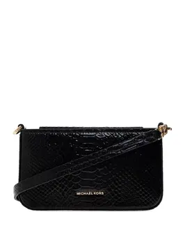 Michael Michael Kors: Чёрная сумка через плечо 