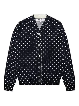 Comme Des Garçons Play: Кардиган в горошек 