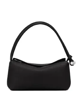 Longchamp: Чёрная сумка  Roseau