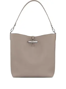 Longchamp: Бежевая сумка  Roseau