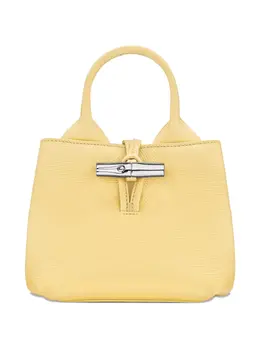Longchamp: Жёлтая сумка-шоппер  Roseau
