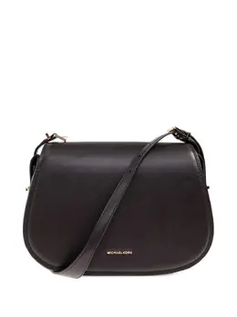 Michael Michael Kors: Чёрная сумка через плечо 