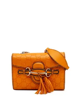 Gucci Pre-Owned: Оранжевая сумка через плечо 