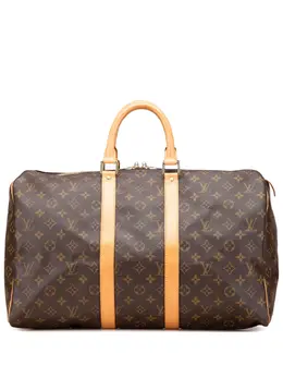 Louis Vuitton Pre-Owned: Коричневая дорожная сумка 