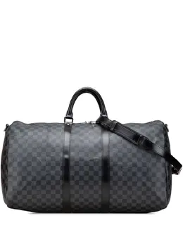 Louis Vuitton Pre-Owned: Серая дорожная сумка 