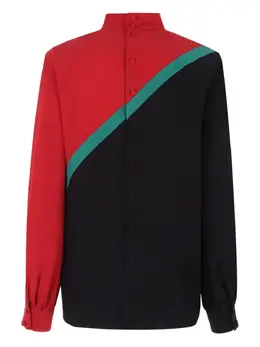 Gucci: Красная блуза 