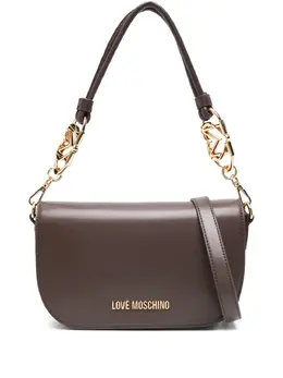 Love Moschino: Коричневая сумка 