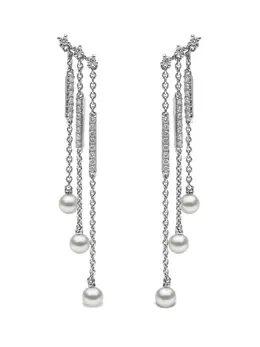 Yoko London: Серьги  Sleek Akoya