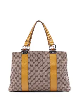 Gucci Pre-Owned: Жёлтая сумка-шоппер 