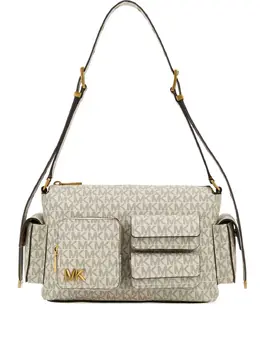 Michael Michael Kors: Бежевая сумка 