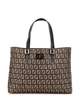 Fendi Pre-Owned: Коричневая сумка-шоппер 