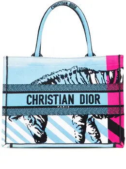 Christian Dior Pre-Owned: Сумка-шоппер с принтом зебры 