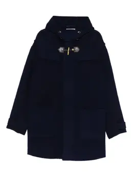 Moschino: Пальто с капюшоном 
