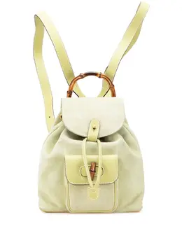 Gucci Pre-Owned: Зелёный рюкзак 