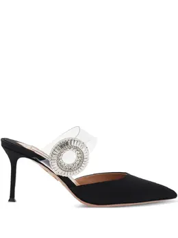 Aquazzura: Чёрные сабо 
