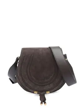 Chloé: Коричневая сумка через плечо  Marcie