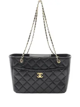 CHANEL Pre-Owned: Чёрная сумка 