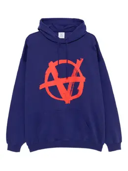 VETEMENTS: Синяя толстовка 