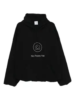 VETEMENTS: Чёрная толстовка 