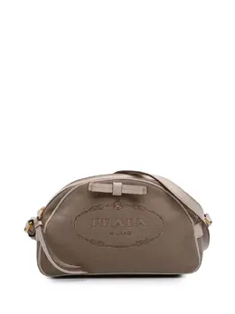 Prada Pre-Owned: Коричневая сумка через плечо 