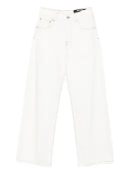 Jacquemus: Белые джинсы 