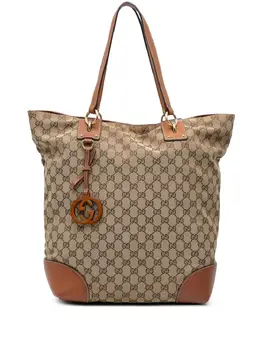 Gucci Pre-Owned: Коричневая сумка-шоппер 