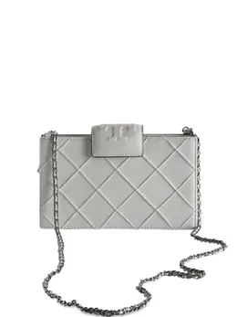 Tory Burch: Белая сумка через плечо  Fleming