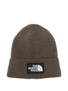 The North Face: Коричневая шапка  Logo