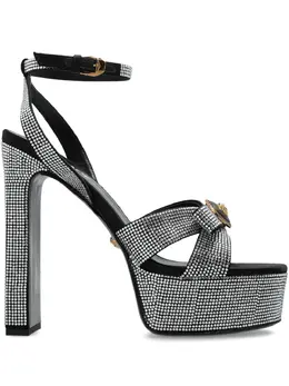 Versace: Чёрные сандалии 