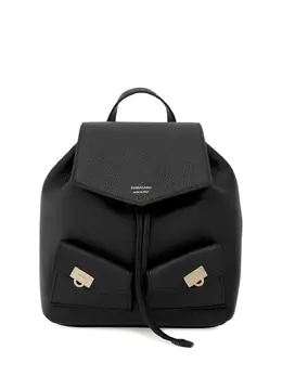 Ferragamo: Чёрный рюкзак 