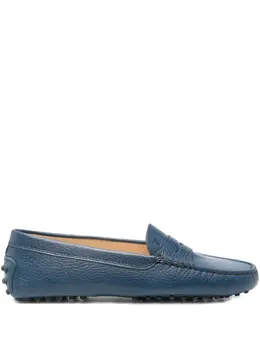 Tod's: Голубые лоферы  Gommino