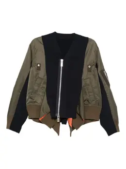 sacai: Трикотажная куртка 