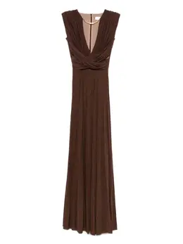 Elisabetta Franchi: Плиссированное платье 