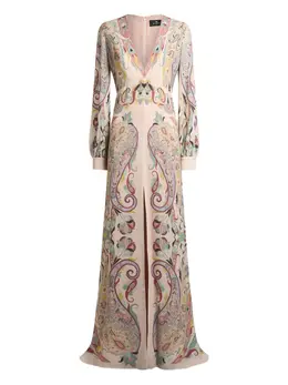 ETRO: Платье с длинным рукавом 