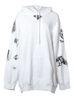 Prada Pre-Owned: Белая толстовка 