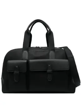 Brioni: Чёрная спортивная сумка 