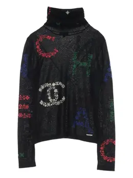 CHANEL Pre-Owned: Чёрный топ 