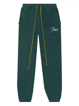 RHUDE: Зелёные брюки 